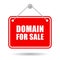 Domain for sale sign