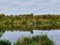 Domaine of Chantilly, view of the Chantilly forest in the autumn seanson, France