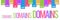 Domains Colorful Stripes Banner
