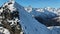 Dombai Mountains and Belalakaya Peak. Region of mountains in the North Caucasus