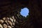 The dome of ancient megalithic Nuraghe tower in Sardinia, Italy