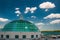 Dome and beautiful summer sky at Towson Town Center, Maryland.