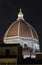 The dome of Brunelleschi at night