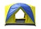 Dome camping tent isolate on white background