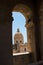 Dome of cathedral in Noto from a bell tower, Sicily