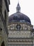 Dome of the chapel Colleoni to Bergamo in Italy.