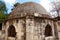 Dome of the chapel, opening at the Ethiopian monastery of Deir es-Sultan on the roof of the Church of the Holy Sepulchre, Jerusale
