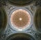 The dome of the Church of the Saints Luca and Martina in Rome near the Forum, Italy.