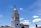 Dome of the Church of Santo Domingo in the historic center of Quito, you can see a detail of the monument to Sucre