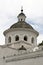 Dome of a colonial church in the Old Town, Quito, Ecuador