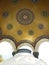 Dome decorated with mosaics on the German Fountain donated by Kaiser Wilhelm II, Istanbul