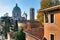 The dome of the Duomo Nuovo cathedral, skyline in Brescia Italy