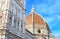 the dome of the Florence Cathedral - part of Santa Maria del Fiore church Tuscany Italy