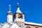 dome of the Gate Church and bell tower in Suzdal