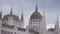 The dome of Hungarian Parliament building in Budapest