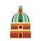 Dome of Italian Cathedral Vector Icon