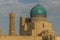 Dome of Kalan Mosque and Kalan minaret in Bukhara, Uzbekist