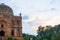 Dome at lodhi gardens during a monsoon sunset evening