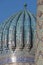 Dome of madrasah at Registan Square in Samarkand