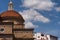 The dome of Medici Chapels in the San Lorenzo Church in Florence, Tuscany, Italy