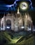 The Dome of Milan under moonlight