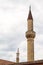 The dome of the minaret against the sky