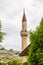 The dome of the minaret against the sky