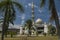 Dome and Minarets of Sabah State Mosque in Kota Kinabalu