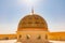 The dome of a mosque in the desert of Oman