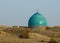 Dome of mosque and desert sand, Bukhara, Uzbekista