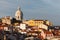 The dome of the National Pantheon the former 17th century Santa Engracia Church rises in the skyline