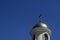 The dome of an Orthodox chapel against the blue sky