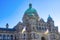 Dome of the Parliament Building in downtown Victoria, Vancouver