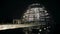 The dome of the Reichstag Berlin Germany evening view time lapse