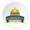 Dome of the Rock on Temple Mount icon circle
