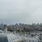 Dome roofs and views of the city of Istanbul