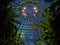 Dome of the Royal greenhouse of Laeken at night