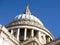 Dome of Saint Pauls Cathedral, London With a Blue Sky.