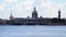 Dome of St. Isaac`s Cathedral, Admiralty, Rostral column and Palace Bridge