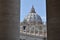 The Dome of St Peters Basilica, Rome, Italy