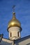 Dome of Temple of Kazan Icon of Mother of God in village Meshchersky, Moscow, Russia