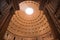 Dome view from entrance to Pantheon