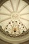 Domed ceiling and chandelier