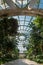 The domed ceiling of the Winter Garden, part of the Royal Greenhouses at Laeken, Brussels, Belgium.
