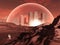Domed city in inhospitable planet