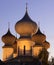 Domes of the Assumption Cathedral of the Tikhvin Assumption Monastery