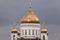 Domes of the Cathedral of Christ Saviour in Moscow