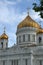 Domes of Christ the Savor cathedral in Moscow