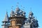 Domes of the church of the Transfiguration Preobrazhensky cathedral, Church of the Intercession of the virgin Pokrovsky cathedra