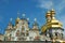 Domes of Kiev Pechersk Lavra Orthodox monastery